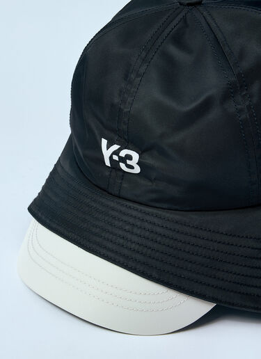 Y-3 Logo Print Bucket Hat With Straps Black yyy0160020