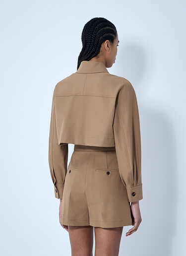 Max Mara Crop Tailored Jacket Beige max0260029