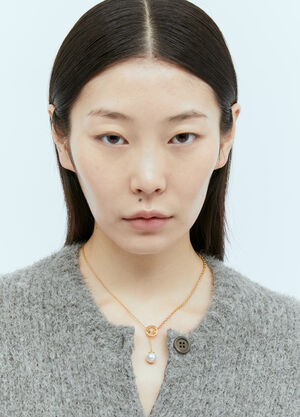 Gucci Blondie Pearl Drop Necklace Gold guc0255104
