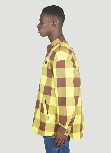 Acne Studios Padded Check Overshirt Yellow acn0151011