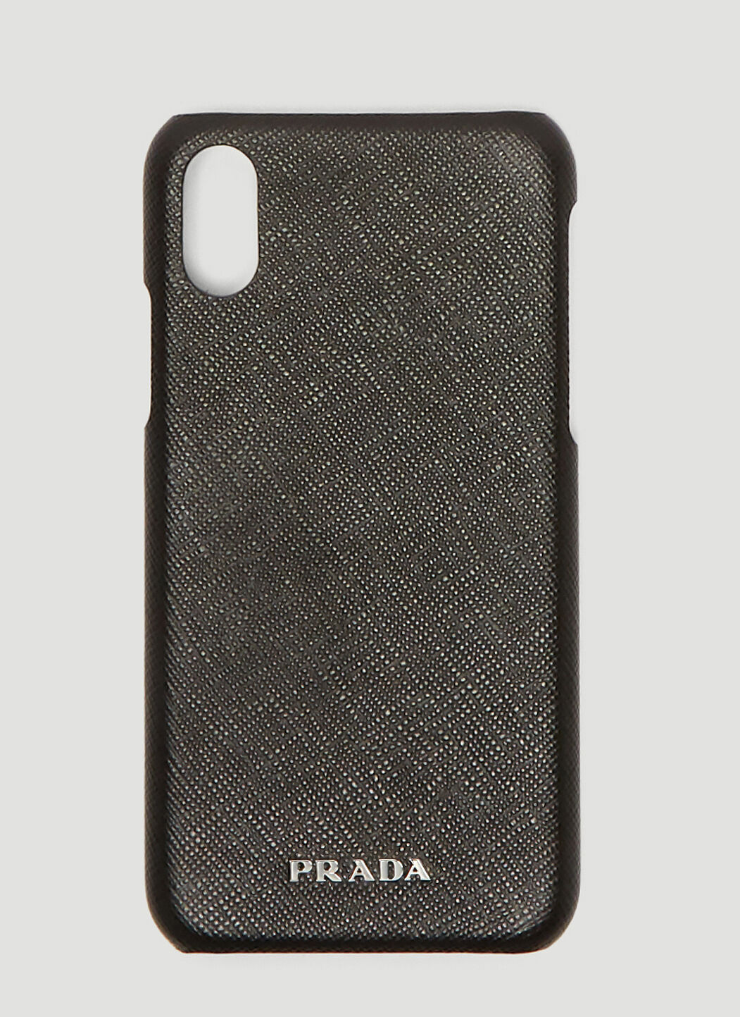 Prada Saffiano Leather iPhone X Case in Black LN CC