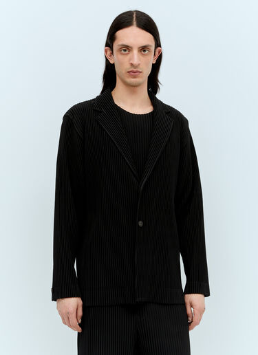 Homme Plissé Issey Miyake Pleated Blazer Black hmp0156001