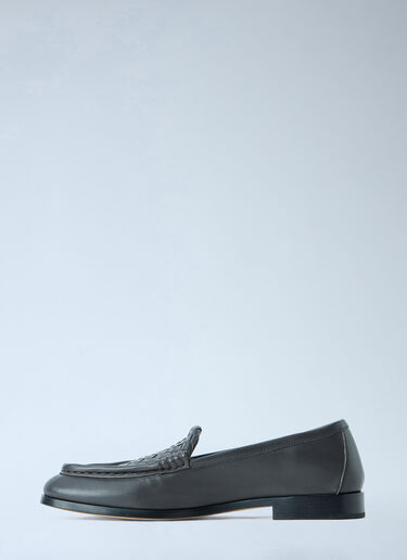 Bottega Veneta Leather Penny Loafers Dark Brown bov0265055