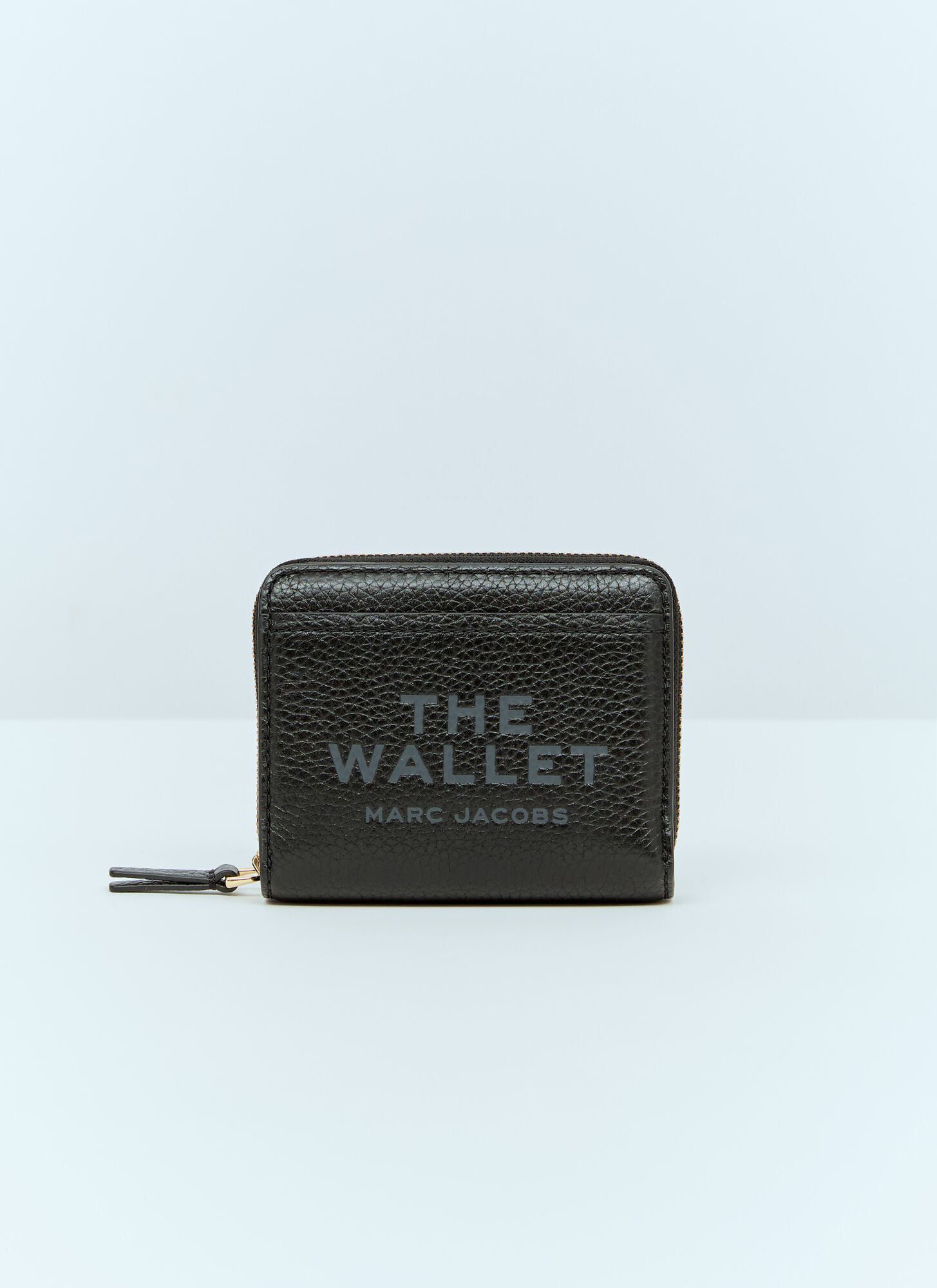Shop Marc Jacobs The Leather Mini Compatct Wallet In Black