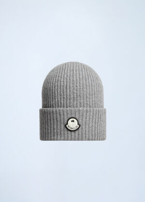 Alexander Wang Logo Patch Beanie Hat Black awg0259013