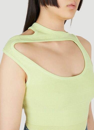 Y/Project Three Collar Bodysuit Green ypr0248004