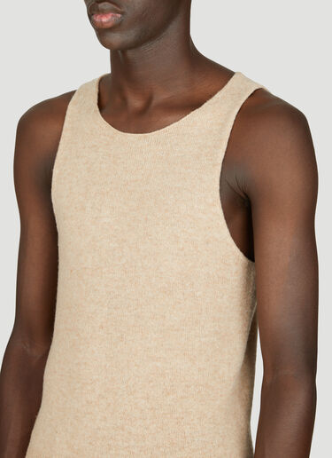 Dries Van Noten Merino Singlet Beige dvn0156026