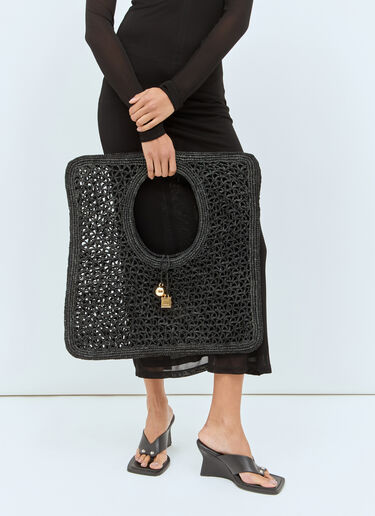 Le Carré Spiaggia Handbag Jacquemus Le Carré Spiaggia Handbag Black jac0258041