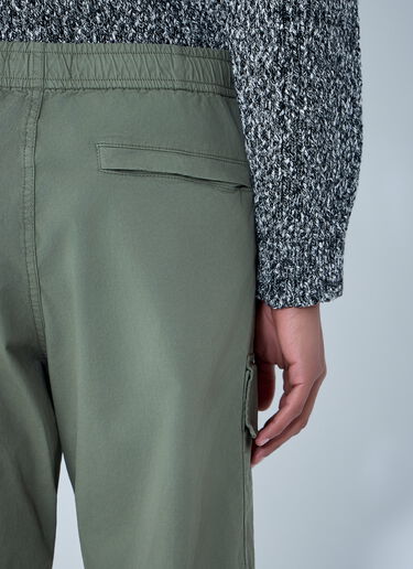 Stone Island Logo Patch Pants Green sto0164056