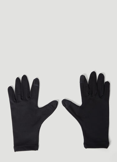Balenciaga 科技徽标印花手套  黑色 bal0255107