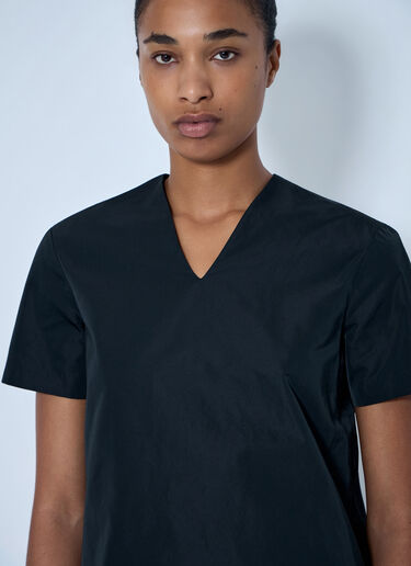 LN-CC® - Jil Sander: V-Neck Top - Black Jil Sander V-Neck Top Black jil0265010