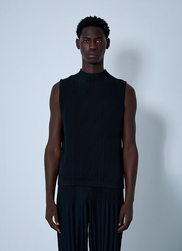 Homme Plissé Issey Miyake Pleated Top Black hmp0161002