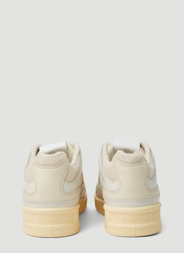 Jil Sander 压印徽标运动鞋 奶油色 jil0151015