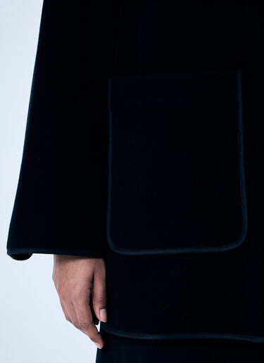 TOTEME Felted Wool-Blend Jacket Black tot0259039