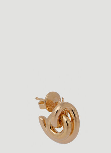 Bottega Veneta Twisted Knot Stud Earrings Gold bov0250076