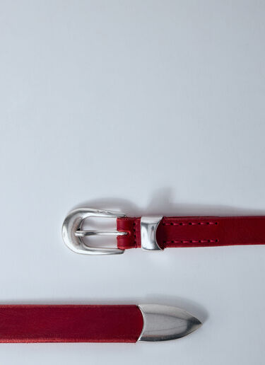 Our Legacy 2 CM Belt Red our0360003