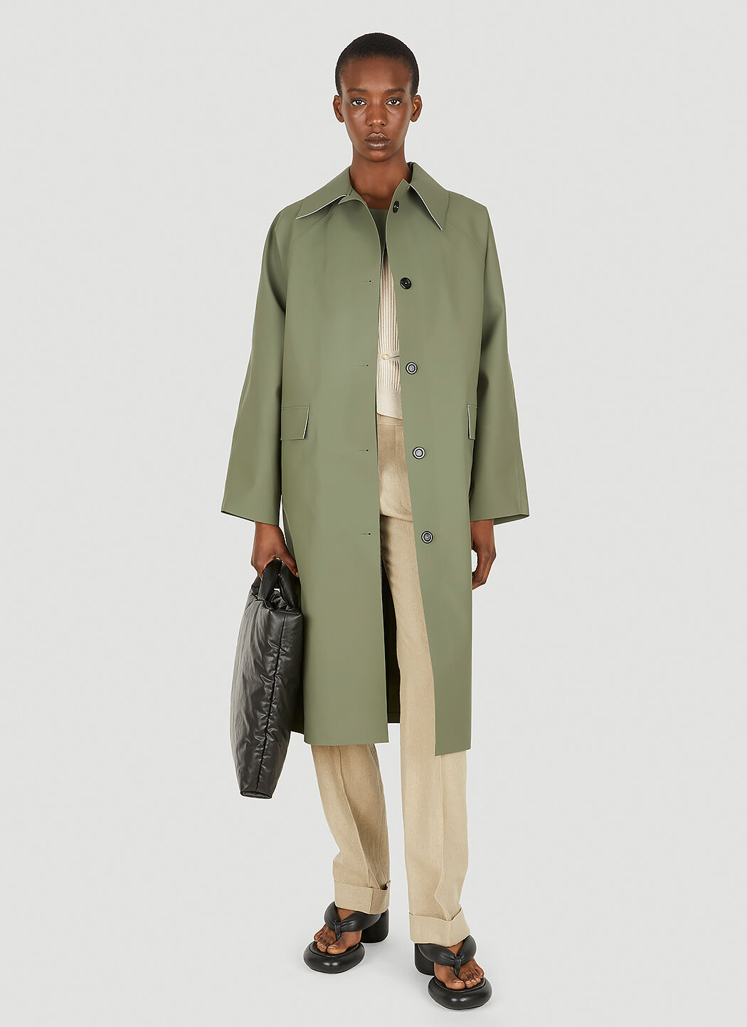 Mens trench coat best sale green