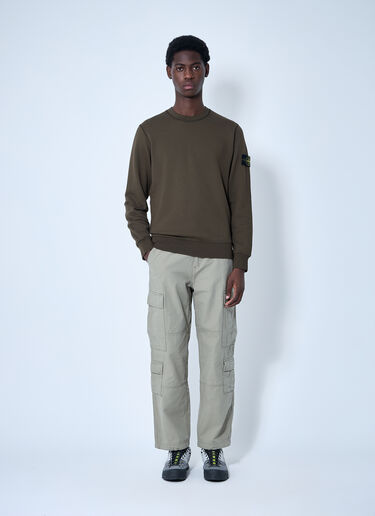 Stone Island 徽标图案运动衫  绿色 sto0160048