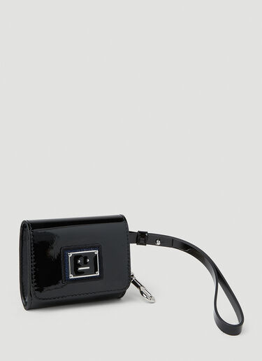 Acne Studios Face Plaque Wallet Black acn0151050