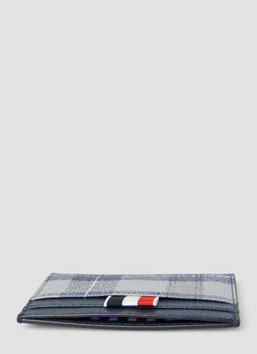 Thom Browne Tartan Check Cardholder Light Blue thb0150010