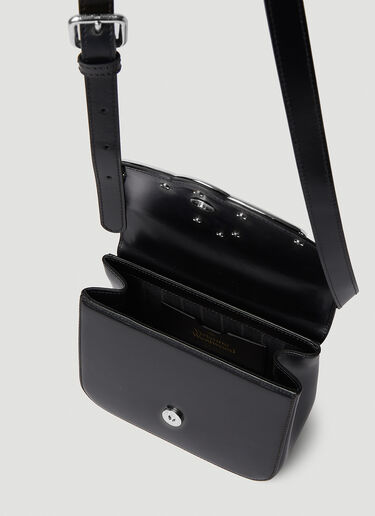 Vivienne Westwood Linda 星环铭牌单肩包 黑色 vvw0251039