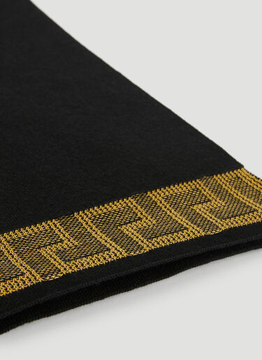 Versace La Greca 围巾 黑 ver0149061