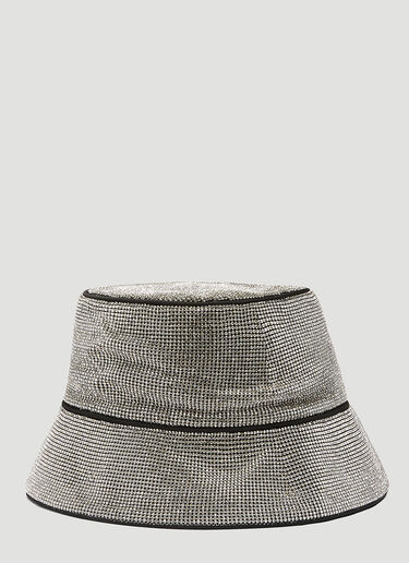 Kara Crystal Mesh Bucket Hat Silver kar0343006
