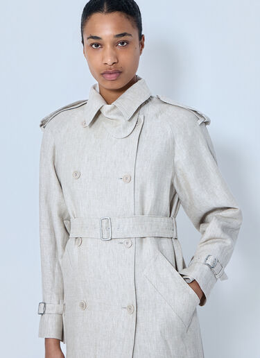 Max Mara Double-Breasted Trench Coat Beige max0264306