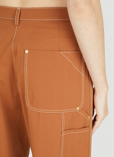 Stella McCartney Contrasting Stitching Pants Orange stm0250008