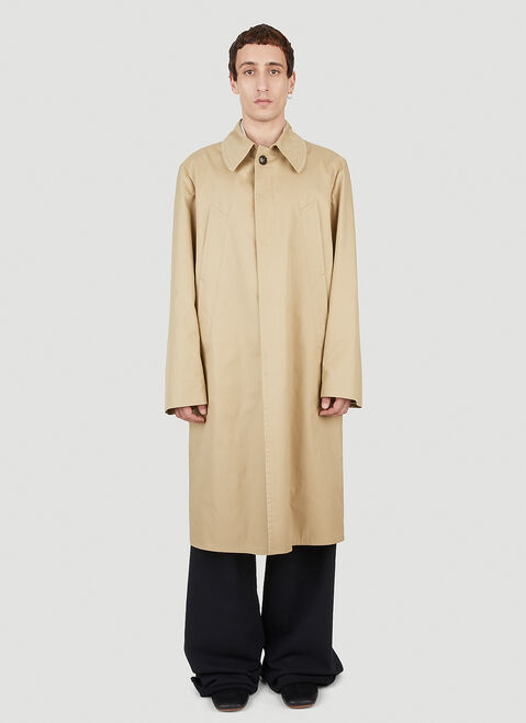 UNDERCOVER Knee Length Trench Coat Black und0152012