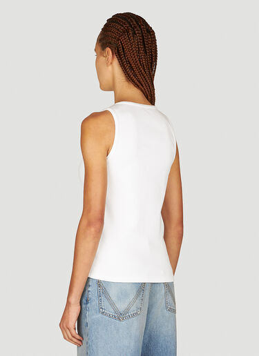 Bottega Veneta Ribbed Tank Top White bov0250066