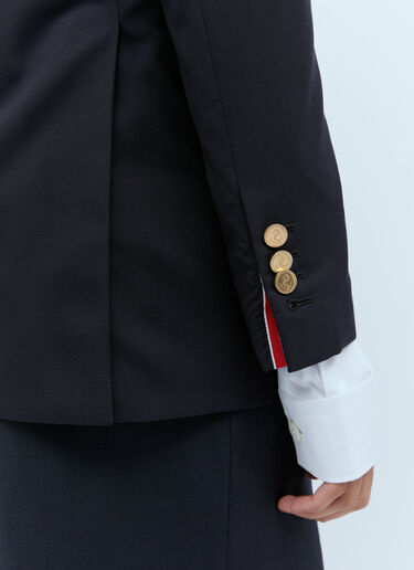 Elongated Single Breasted Wool Blazer Thom Browne Elongated Single Breasted Wool Blazer Dark Blue thb0253005