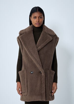 Max Mara Camel-Hair Gilet Brown max0262053