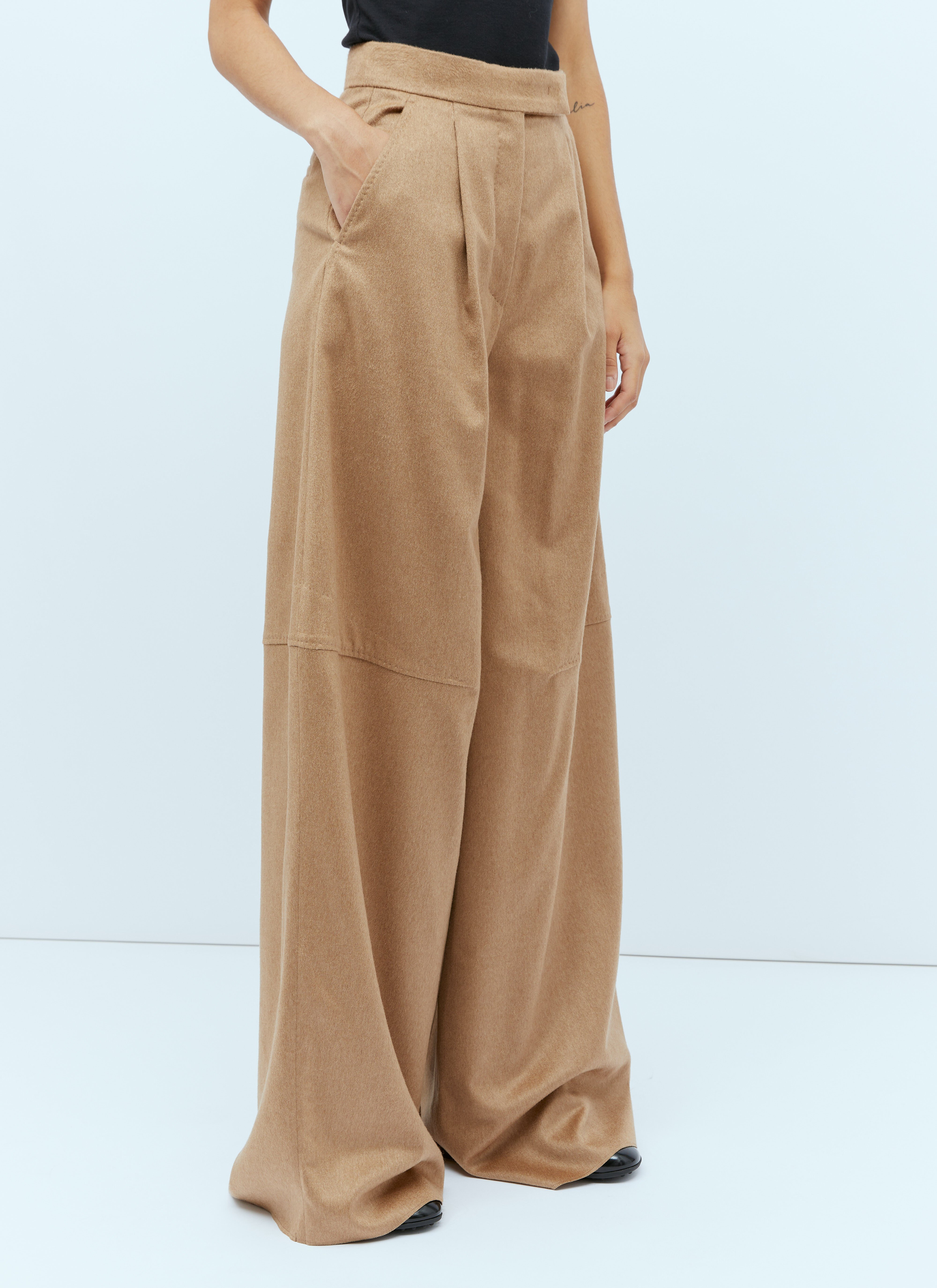 Max mara wide leg pants online