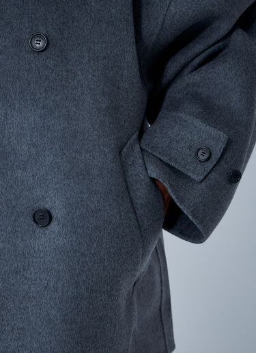 Oversized Pea Coat JW Anderson Oversized Pea Coat Charcoal jwa0261001