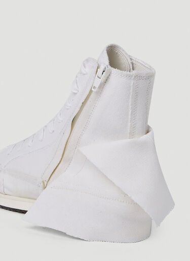 Yohji Yamamoto Layered High Top Sneakers White yoy0250012