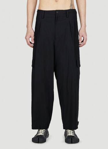 Yohji Yamamoto Y-Side Flap Pants Black yoy0152005