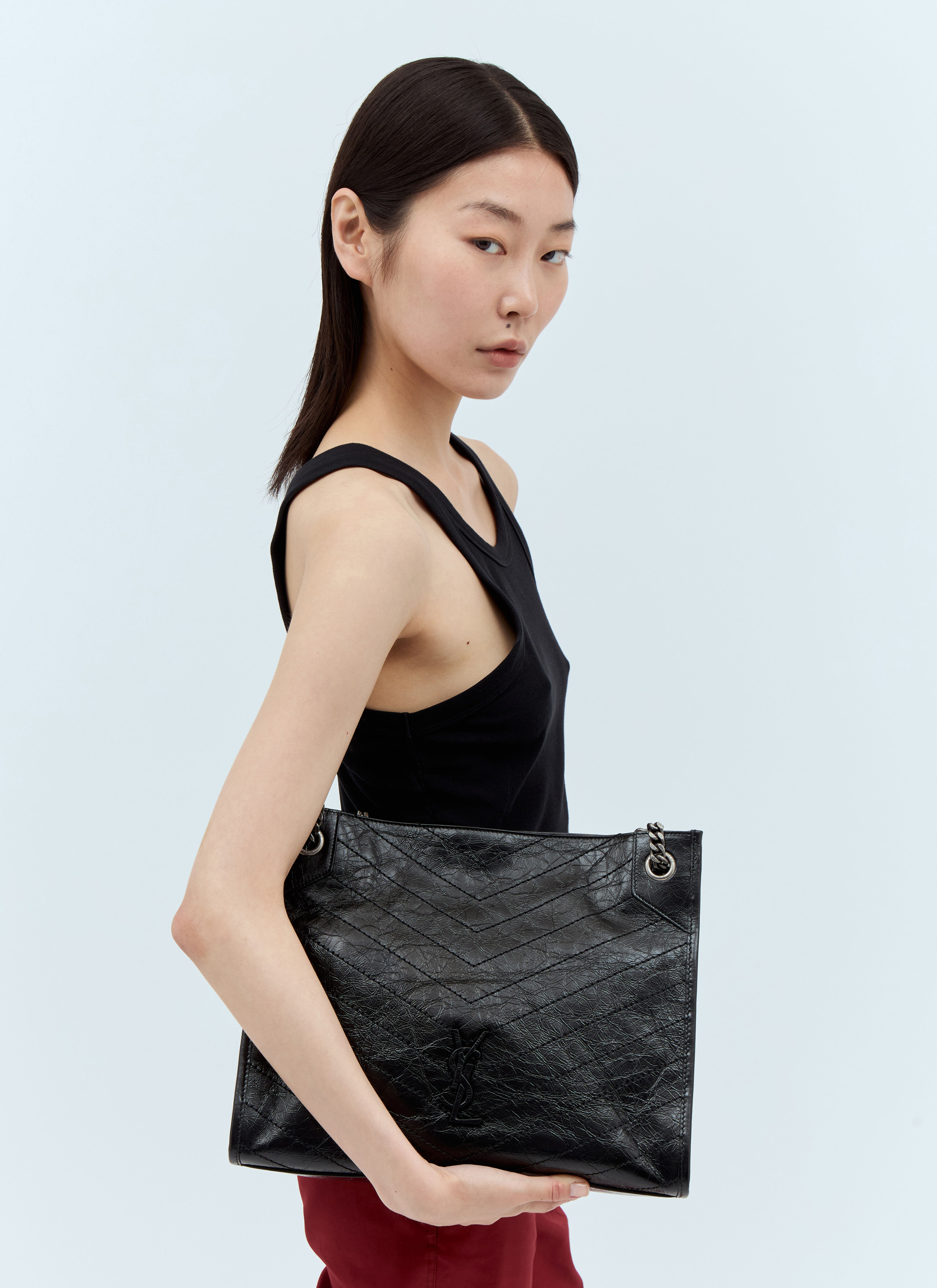 Saint Laurent Niki Shoulder Bag in Black LN CC