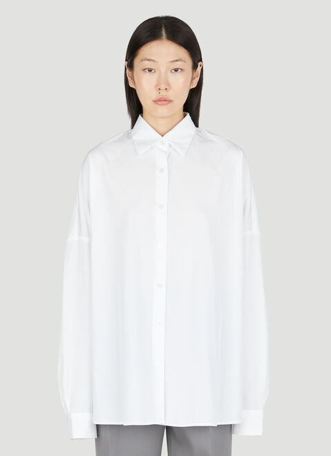 Dries Van Noten Cotton Cocoon Shirt Brown dvn0253007