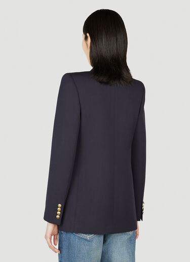 Saint Laurent Tailored Blazer Blue sla0251018