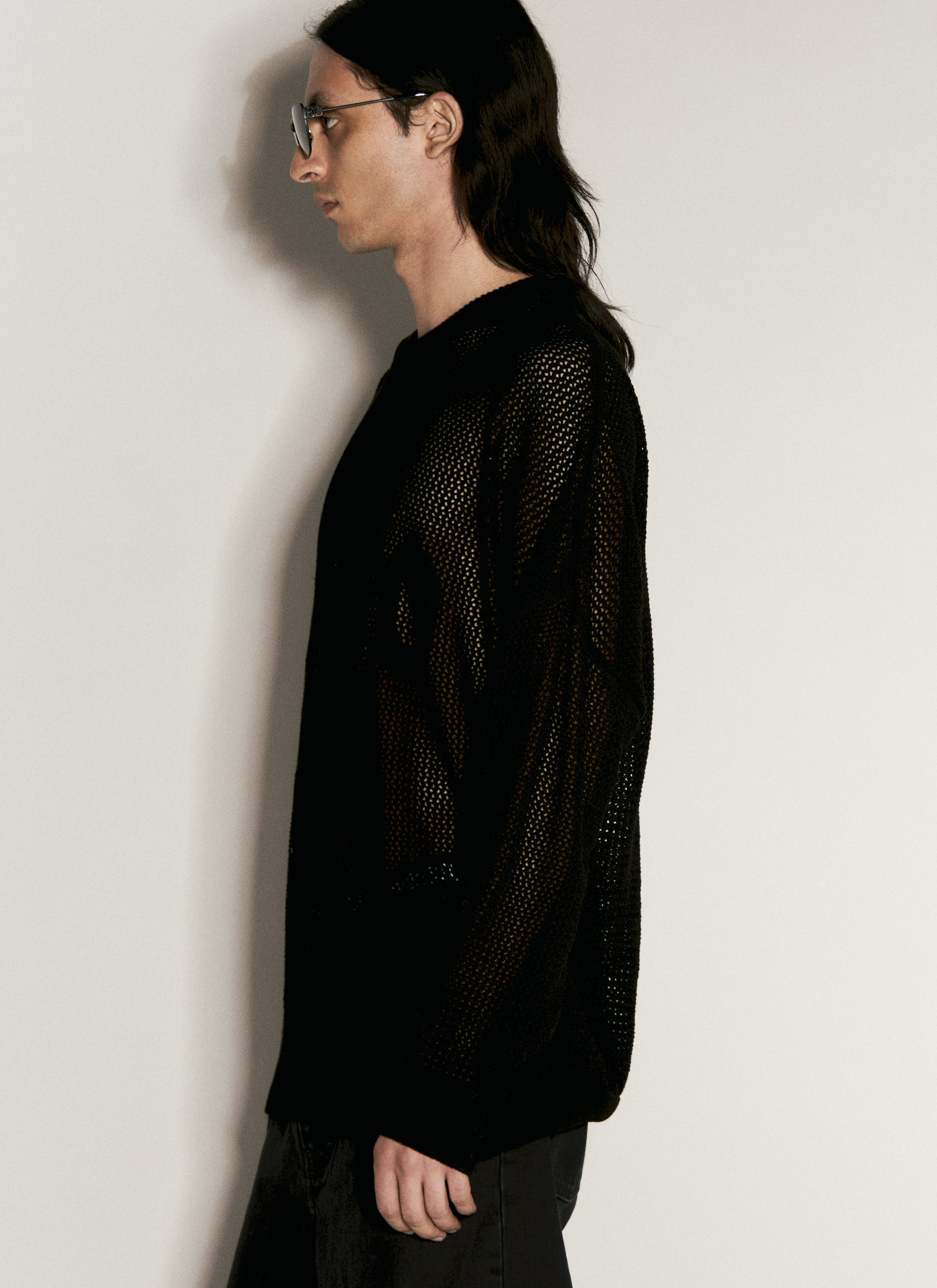 032c knit pullover black online