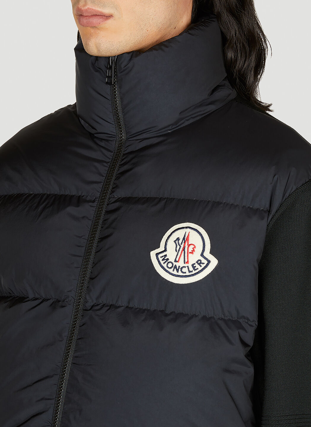 Moncler Men s Logo Patch Shell Jacket in Black LN CC
