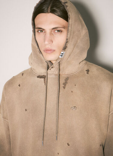 Maison Mihara Yasuhiro Sun Faded Hooded Sweatshirt Brown mmy0158010