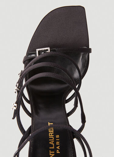 Saint Laurent Jerry High Heel Sandals Black sla0252040