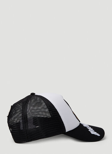 8 Moncler Palm Angels 徽标贴饰棒球帽 白色 mpa0351005