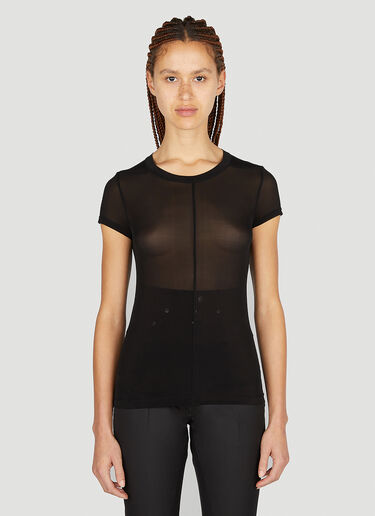 Rick Owens Sheer T-Shirt Black ric0251026