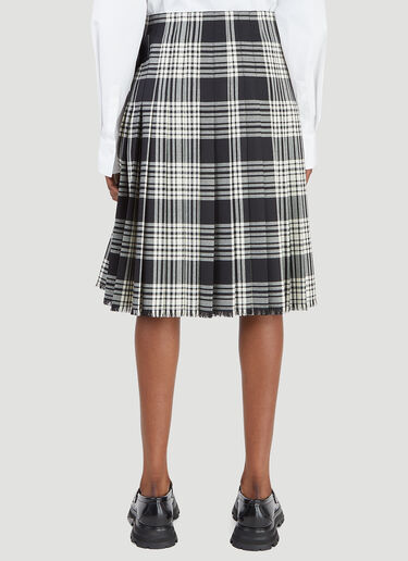 Marni Spray Paint Tartan Skirt Blue mni0245012