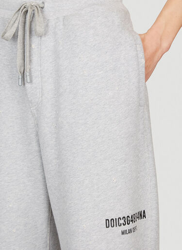 Dolce & Gabbana Logo Print Track Pants Grey dol0154003