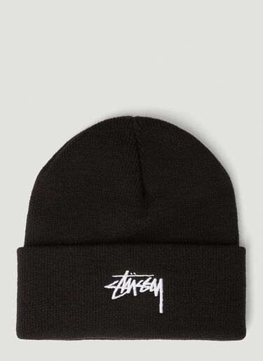 Stüssy Stock Cuff Beanie Hat Black sts0350019