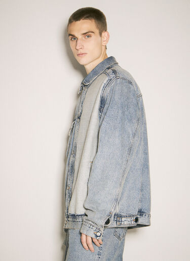 MM6 Maison Margiela Inside-Out Denim Jacket Blue mmm0157002